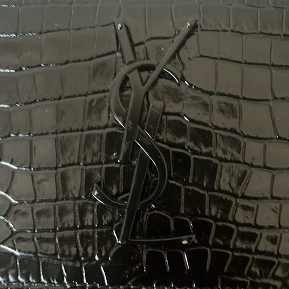 Last chanceEUC calfskin Crocodile Embossed Medium Sunset Saint Laurent purse - Picture 9 of 10